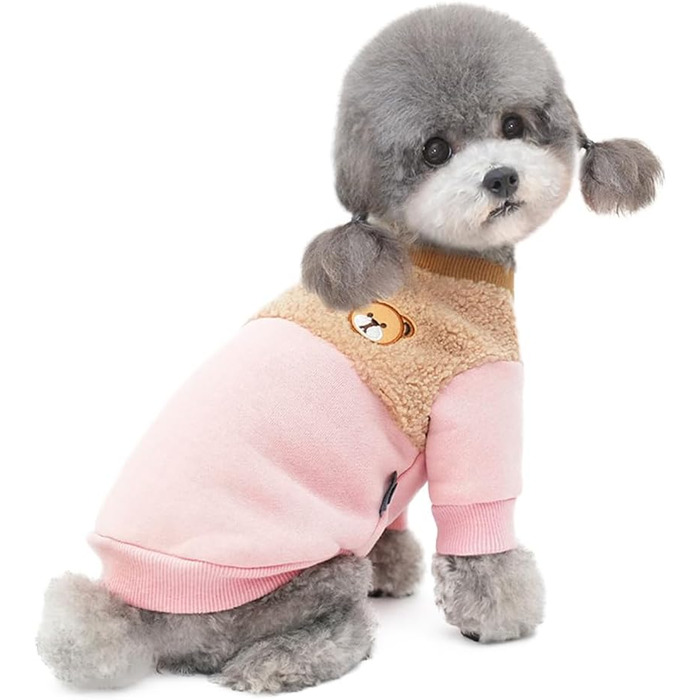 Зимнє обладнання для собак: тепла куртка для собак вагою до 8.8 кг, колір рожевий