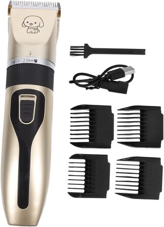 Електричний собачий триммер SOIMISS з титановими керамічними лезами. Безшумна машинка для грумінгу собак та котів. Для догляду за вухами, обличчям та тілом.