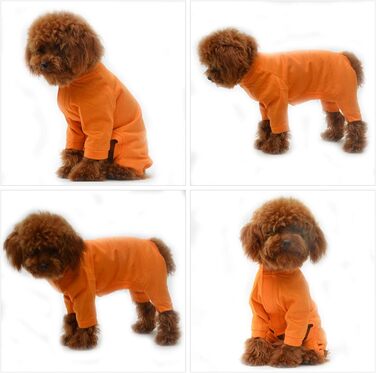 Комбінезон для собак Lovelonglong з чистої бавовни, 4 лапи, для великих та середніх собак, розмір XXL, Зелений (XXXL (Велика собака ~36 кг), Помаранчевий)