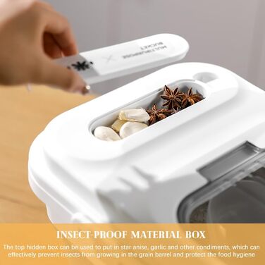 Контейнер для корму для собак RoxNvm, 12.5 кг, з кришкою та ложкою, сірий