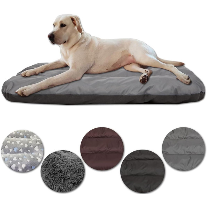 Килимок для собак, лежанка для собак, матрац для собак - сірий Oxford, розмір M (90x60x8 см)