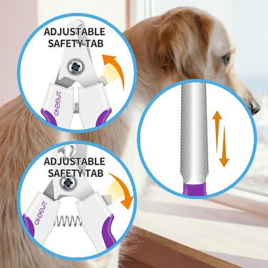 OneCut Професійний триммер для нігтів собак, котів, кроликів та морських свинок, з захистом від надрізання