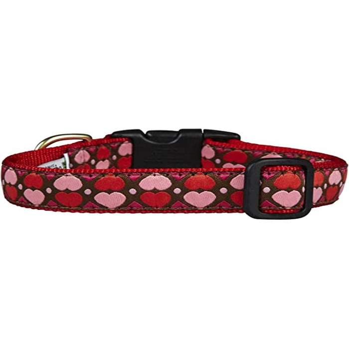 Нашийник для собак Up Country All Hearts, ширина 2,5 см, розмір L