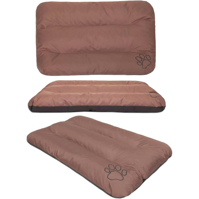 Матрац для собак, лежанка для собак великих, середніх та маленьких порід - водонепроникний килимок для собак, м'який лежак з піною, Outdoor та міцний матрац для собак - 115x80x12 см, світло-коричневий R3(115 x 80 см), світло-коричневий