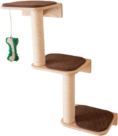 Сходи для котів Armarkat W1907C, настінні, бежеві, 13x12x41 см