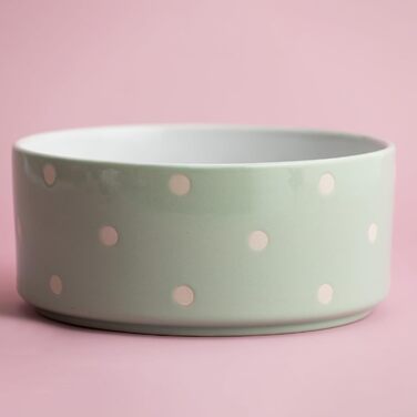 Миска для собак Mason Cash, з точками, 18 см, салатовий колір