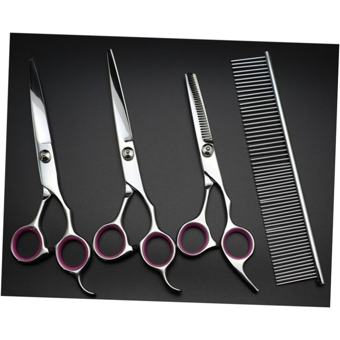 Набір для стрижки тварин BESPORTBLE: 4 предмети (ножиці, гребінець, тканина) для собак та котів