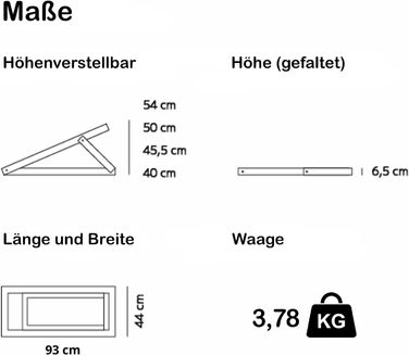 Рампа для собак і котів, пандус для собак, регульована авторампа з дерева, чорного кольору