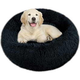Зручне заспокійливе ліжко для собак середнього розміру, миється, Anti-Angst, ліжко-пончик, розкішне, тепле, м'яке, покращений сон, дивовижне ліжко для котів, затишне, з неслизьким дном