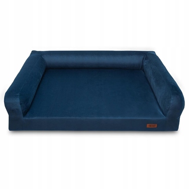 Ортопедичне велюрове лежак-преміум для собак середніх порід HUGGY DOGGY XL