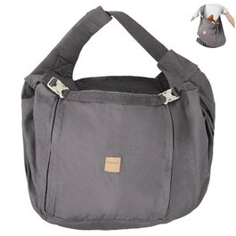 Сумка-переноска для собак середнього розміру ETIAL, сірого кольору, з металевим поводком, регульованим плечовим ременем, для собак вагою 11,3–18,1 кг