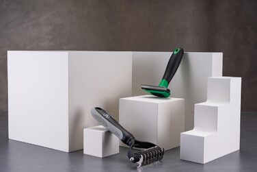 Набір гребінців для собак та котів (2 шт.) - щітка для підшерстка, ефективний догляд за шерстю, ідеально для довгошерстих тварин та підшерстка, аксесуари для котів та собак