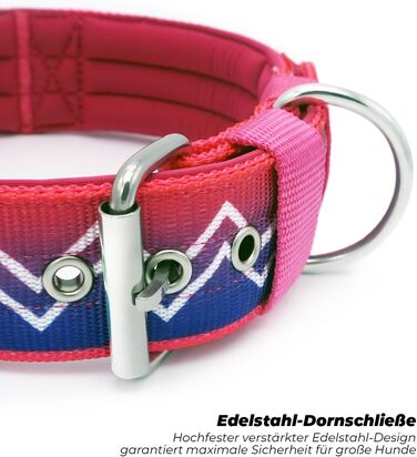 Нашийник Kontroll Premium NeckShield для собак - 5 см, з посиленим амортизуючим вкладишем, сертифікована безпека SGS, захист для великих та дуже великих собак, зелений (58-66 см, Zuckerwelle)