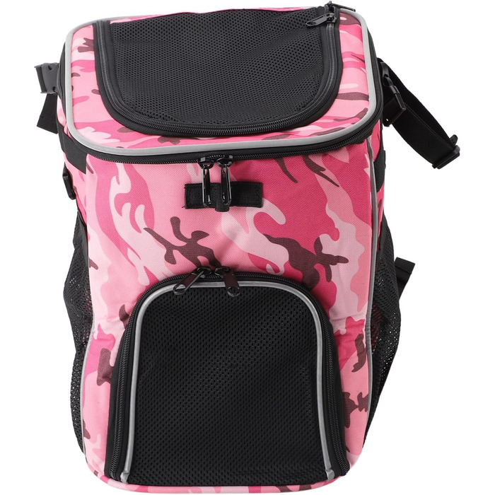 Корзина для собак, переноска для тварин, рожевий камуфляж, переноска для подорожей