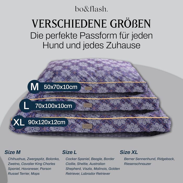 Килимок для собак Madison Matthias M – зручний та стійкий лежак для собак преміум-якості з знімним чохлом