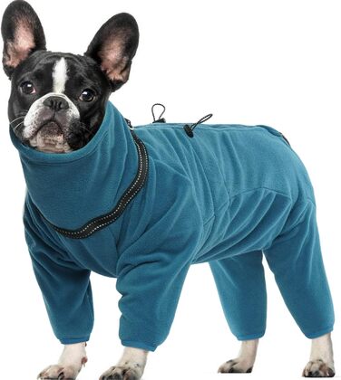 Теплий зимовий одяг для собак: пуховик, тепла куртка, піжама, комбінезон, одяг для собак S, M, L, великих, середніх, малих порід, зелений