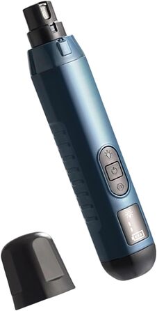 Електричний точильний верстат для нігтів домашніх тварин з подвійним світлом та LCD-дисплеєм, для точного підрізання нігтів, блакитний