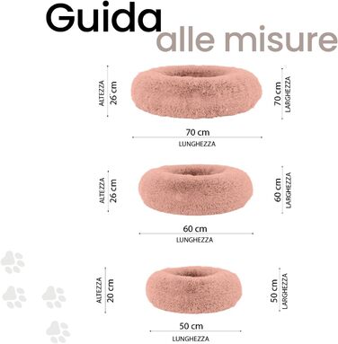 Кія для домашніх тварин Sogni e capricci 'DREAMS', Pearl, 70x70x26 см