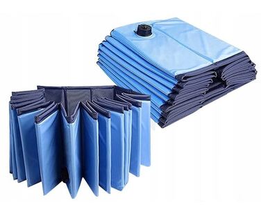 Складаний басейн для собак Mensen, синій, 160x30 см, 550 л