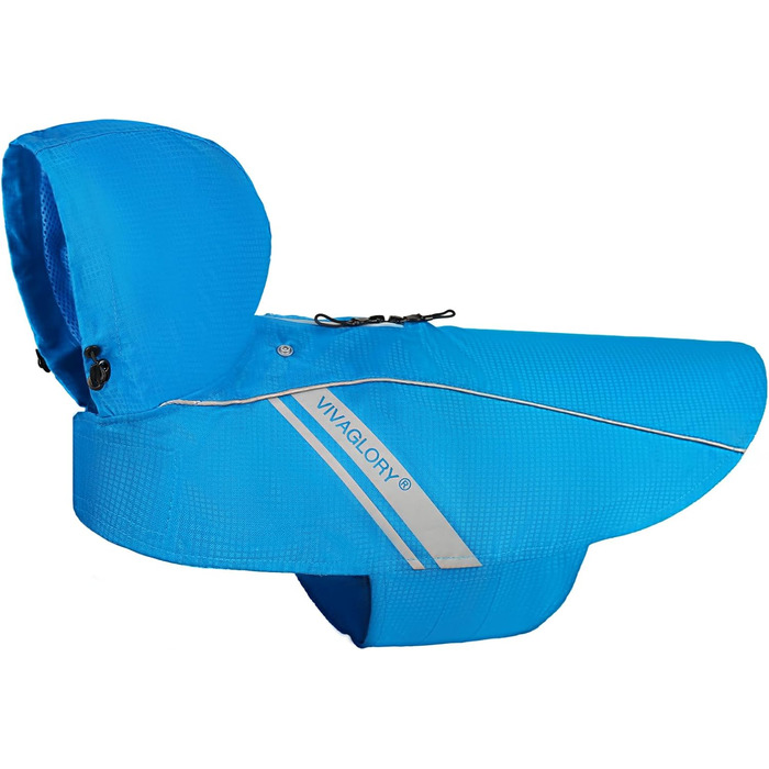Дощовик для собак VIVAGLORY, водонепроникний, з підкладкою, для зими, XS, блакитний (обхват грудей 38.1-45.7 см)