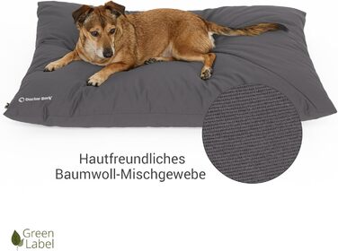 Килимок для собак Doctor Bark Country, великий, сірий, для собак великих порід, миючий, м'який, зручний, GreenLabel (Кілтрі-подушка - L, сірий)