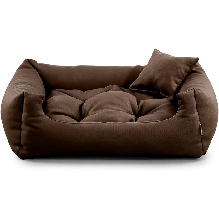 Зручне ліжко для собак Gutekissen NEO (S - 70x55, 65x55, Колір: Коричневий) - Міцні матеріали, висока якість