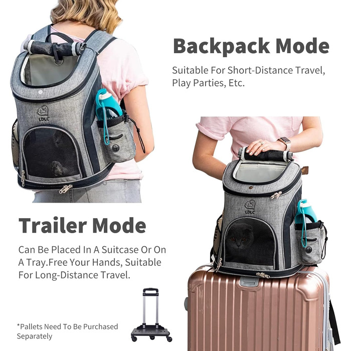 PETCUTE Рюкзак для собак, чорний: зручний та дихаючий, з внутрішнім ременем безпеки та кишенями для аксесуарів. Ідеально для прогулянок, подорожей та активного відпочинку з вашим улюбленцем.