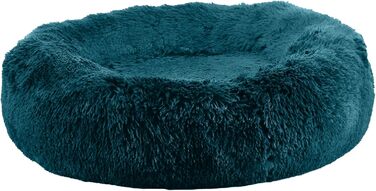 Крісло-лежанка для собак Ancol Superplüschiges Donut-Hundebett Blue-Green – м'яке, комфортне ліжко з високим бортиком, 100 см