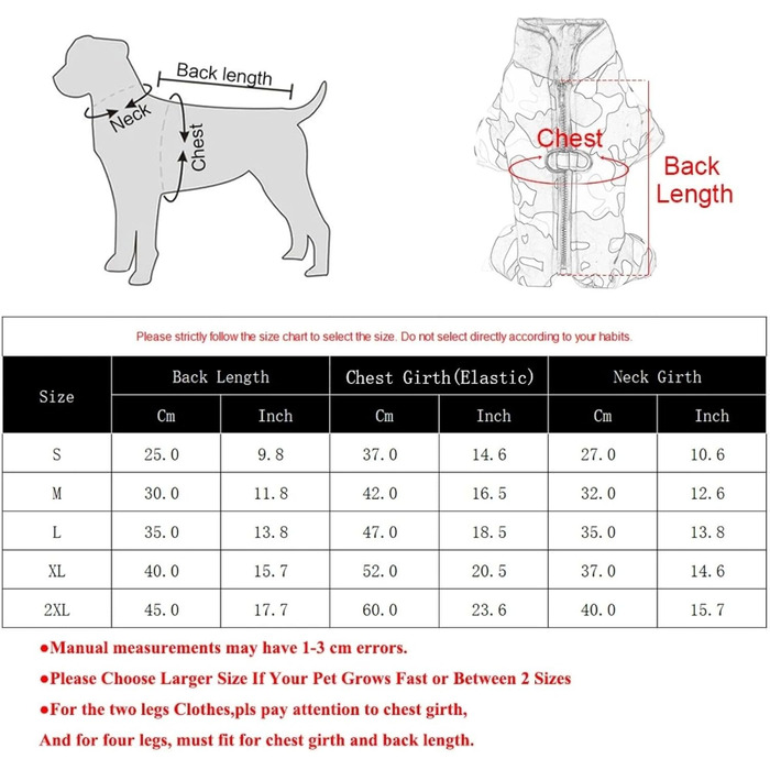 Водонепроникний та вітрозахисний комбінезон для собак з D-кільцем, зимовий, світловідбиваючий, для Shiba Inu, Schnauzer, Bulldogge, розмір 2XL