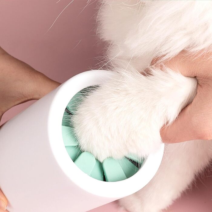 Машина для миття лап собак | Пристрій для чищення лап | Щітка для собак | Зелений, великий