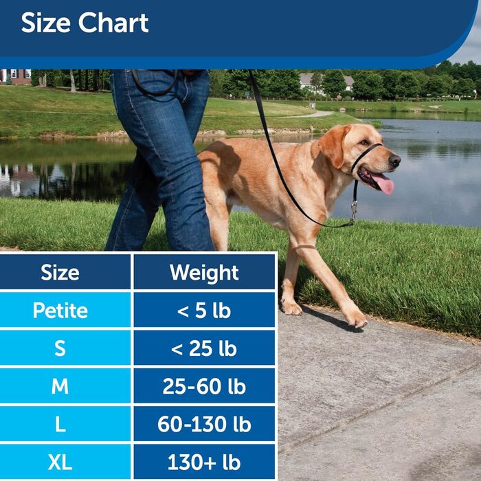 Шлейка для собак PetSafe Easy Walk, чорна, середнього розміру (M/L)