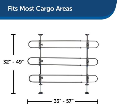 Металевий роздільник для собак PetSafe у машину, сумісний з більшістю авто та мінівенів