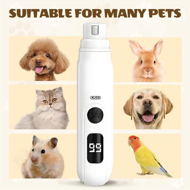 Електричний точило для кігтів собак, 2025 року, 3-х швидкості, тихе точило для собак, котів та інших тварин