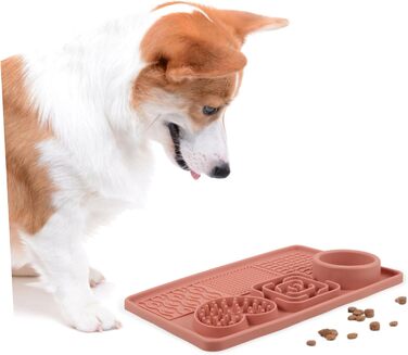 Килимок для собак та котів з присосками, повільне годування, силікон, килимок для тварин, проти швидкого поїдання