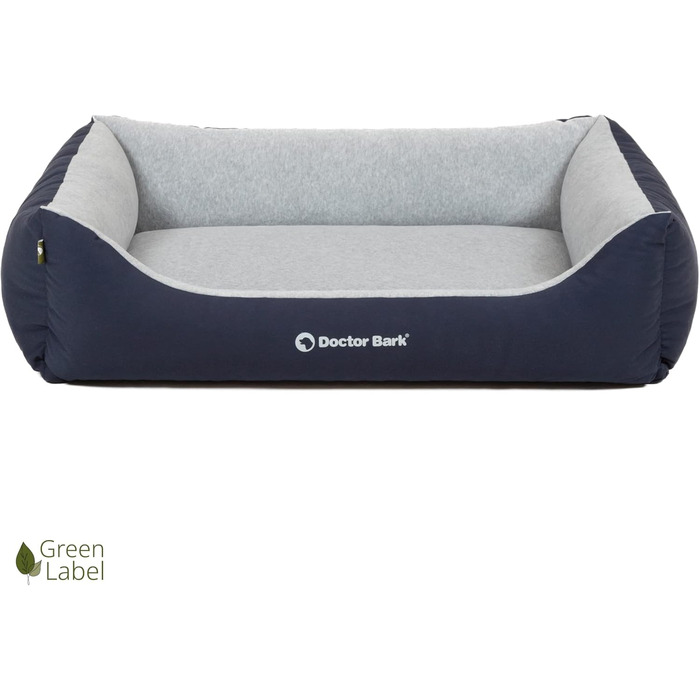 Ліжко для собак Doctor Bark Kleine Hunde - зручне та м'яке, зелений колір, розмір L (97x75 см)