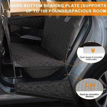 Підвищення для собак у машину - чорний L, для великих та середніх порід