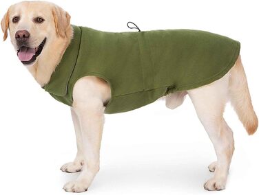 Зимова куртка для собак Ware, військовий зелений, XL, регульована, з отвором для шлейки