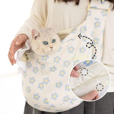 Транспортна сумка для котів та собак з кишенею - дихаюча, легка, безпечна для подорожей та прогулянок