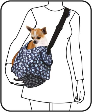 Сумка-переноска для собак та котів Croci Leisure, блакитна, 41x26x17 см