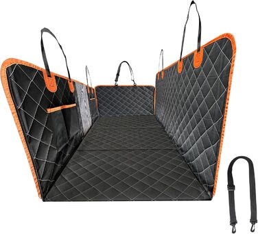 Захисний чохол на сидіння автомобіля для собак, великих порід, водонепроникний, стійкий до подряпин, з кишенями та сіткою, антиковзаючий, для подорожей