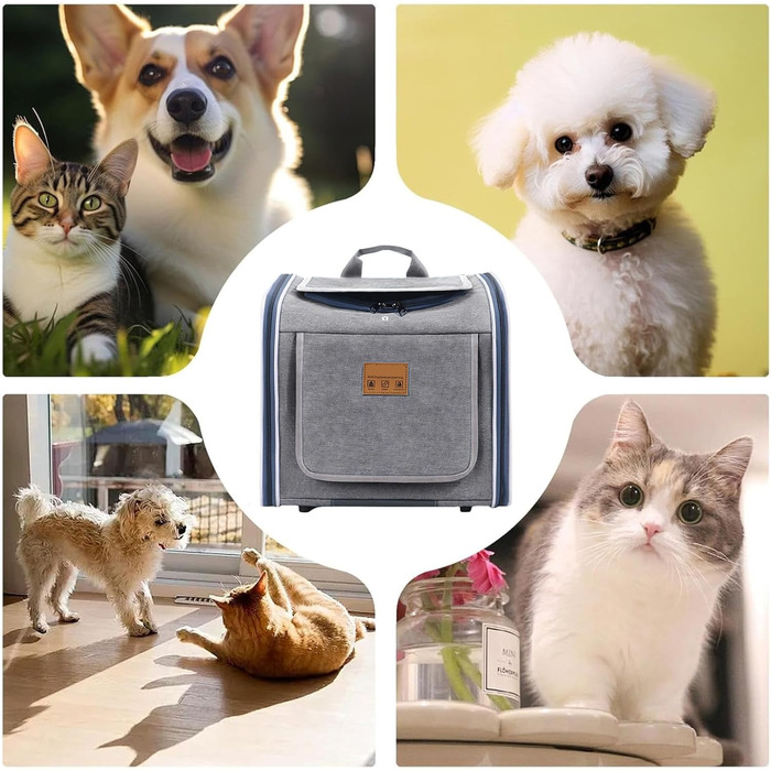 Клітка-переноска для собак Bomefoi на велосипед, дихаюча, портативна - для безпечних прогулянок та подорожей