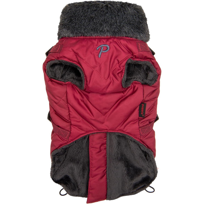 Пуловер Puppia Isolde для собак, з коміром-стійкою та блискавкою, з інтегрованим повідком, зелений, розмір M, зелений (виноградний, XX-Large)