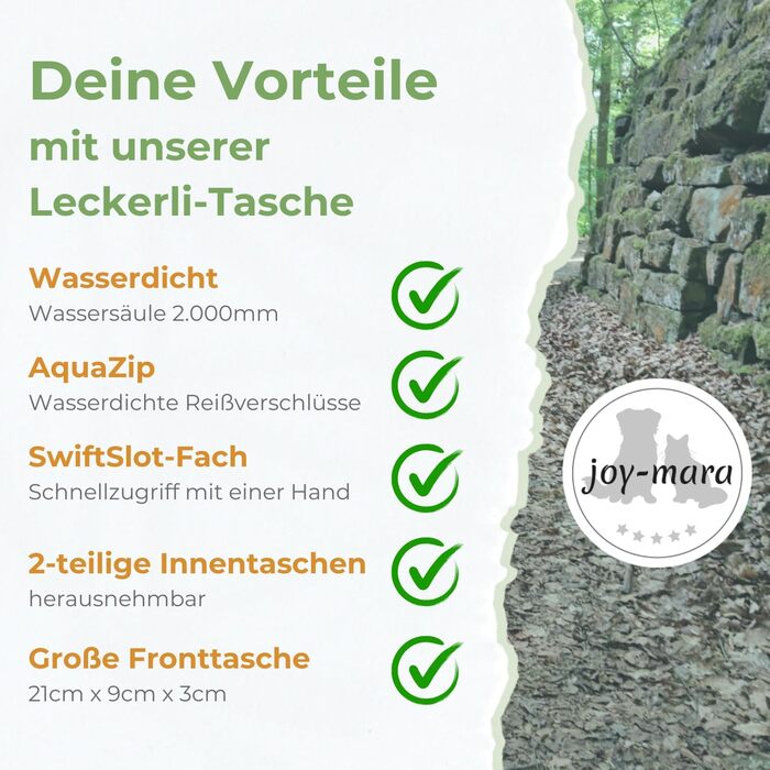 Водонепроникна сумка для ласощів для собак - поясна сумка для дресирування собак, сумка для прогулянок з тримачем для пляшки, сумка для корму з дозатором кульок для прибирання (Оливковий)