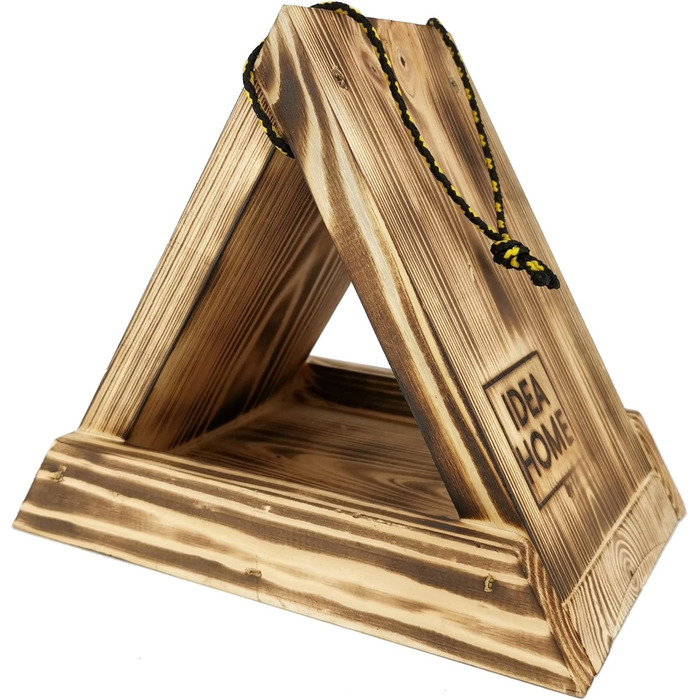 Дім для птахів IDEA HOME з дерева на ланцюгу, годівниця для птахів, підходить для цілорічного годування