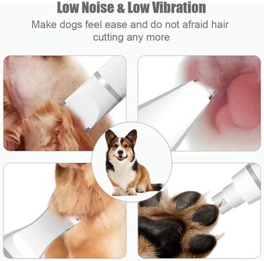 Мультитрим Про - 4-в-1 триммер для собак Dr Pfoten: стрижка лап, вух, обличчя. З насічкою для обрізки кігтів.