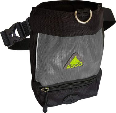 Futterbeutel ASCO Leckerlibeutel для собак та коней, 15x20 см, чорний, з застібкою-кліпсою