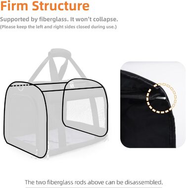 Рюкзак для кота TWDEPART (чорний)