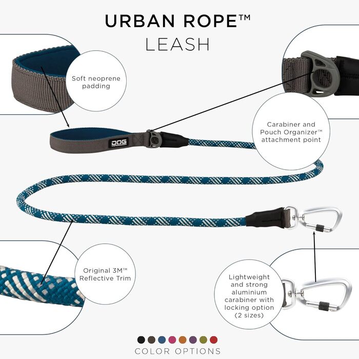 Повідок-водилка DOG Copenhagen Urban Rope, S, синій океан