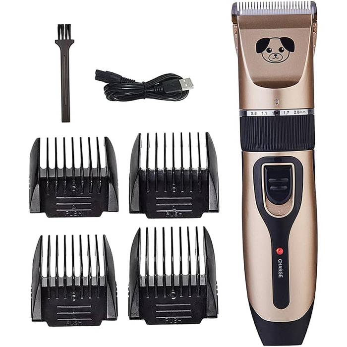 Ножиці для собак Beavorty з керамічним лезом, R-подібний кут, тиха та потужна модель для безпечного догляду за шерстю