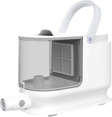 Набір для догляду за домашніми тваринами Fudajo, білий, 6 в 1: машинка для стрижки шерсті з пилососом, набір для блискучого хутра